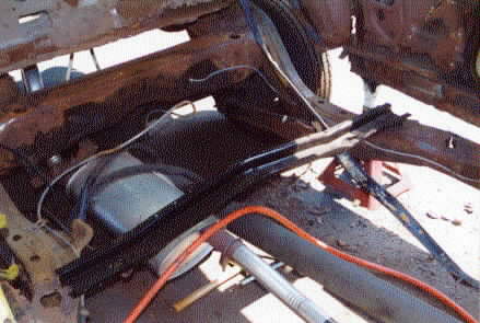 The rear brace