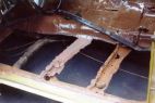 The left floor braces